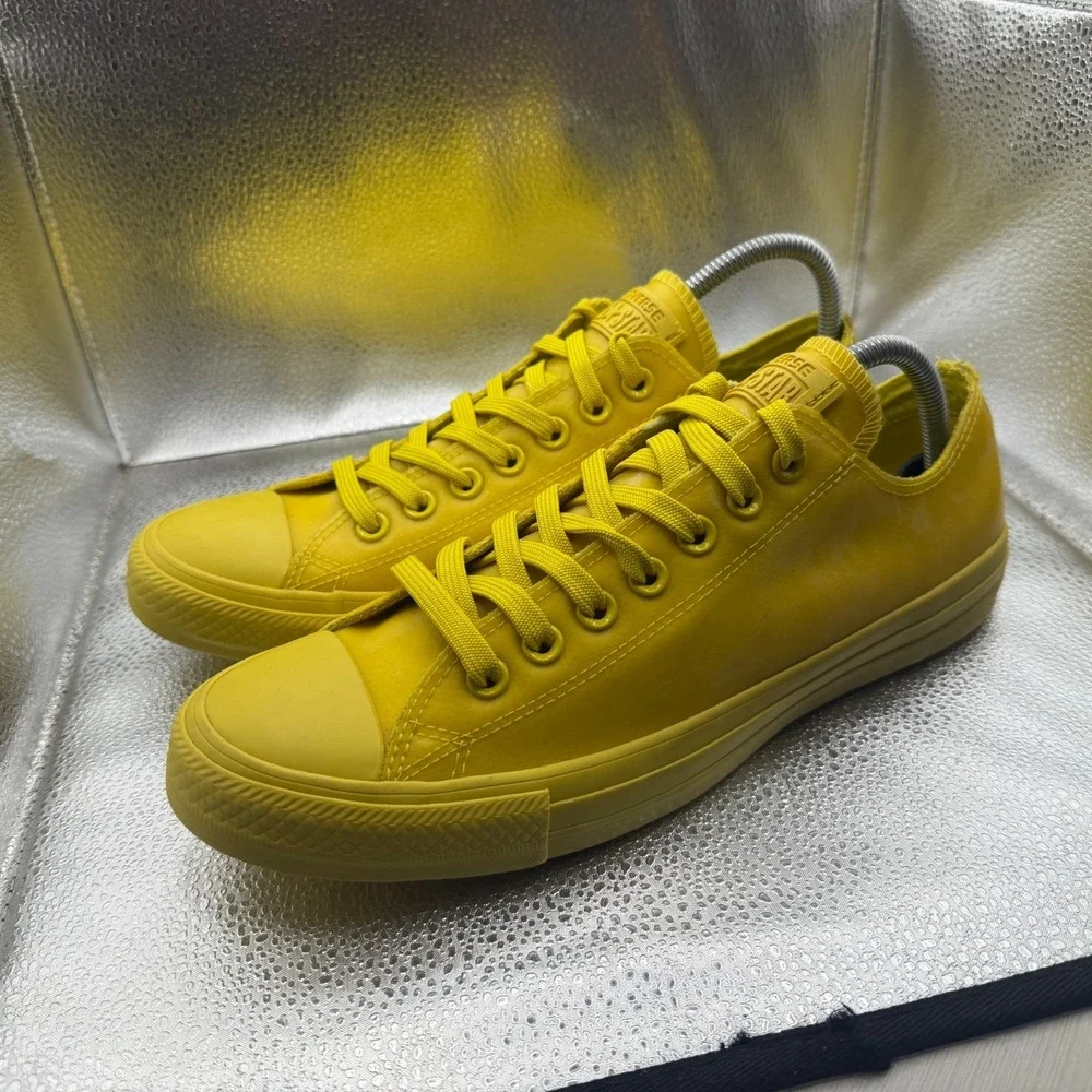 Size 9M/11W Converse Chuck Taylor All Star Low Yellow Mens Sneakers 153806C - Picture 6 of 10